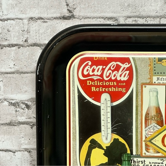 Coca Cola Through The Years By Sandra E Porter 1990 Vintage Serving Tray - Picture 6 of 16